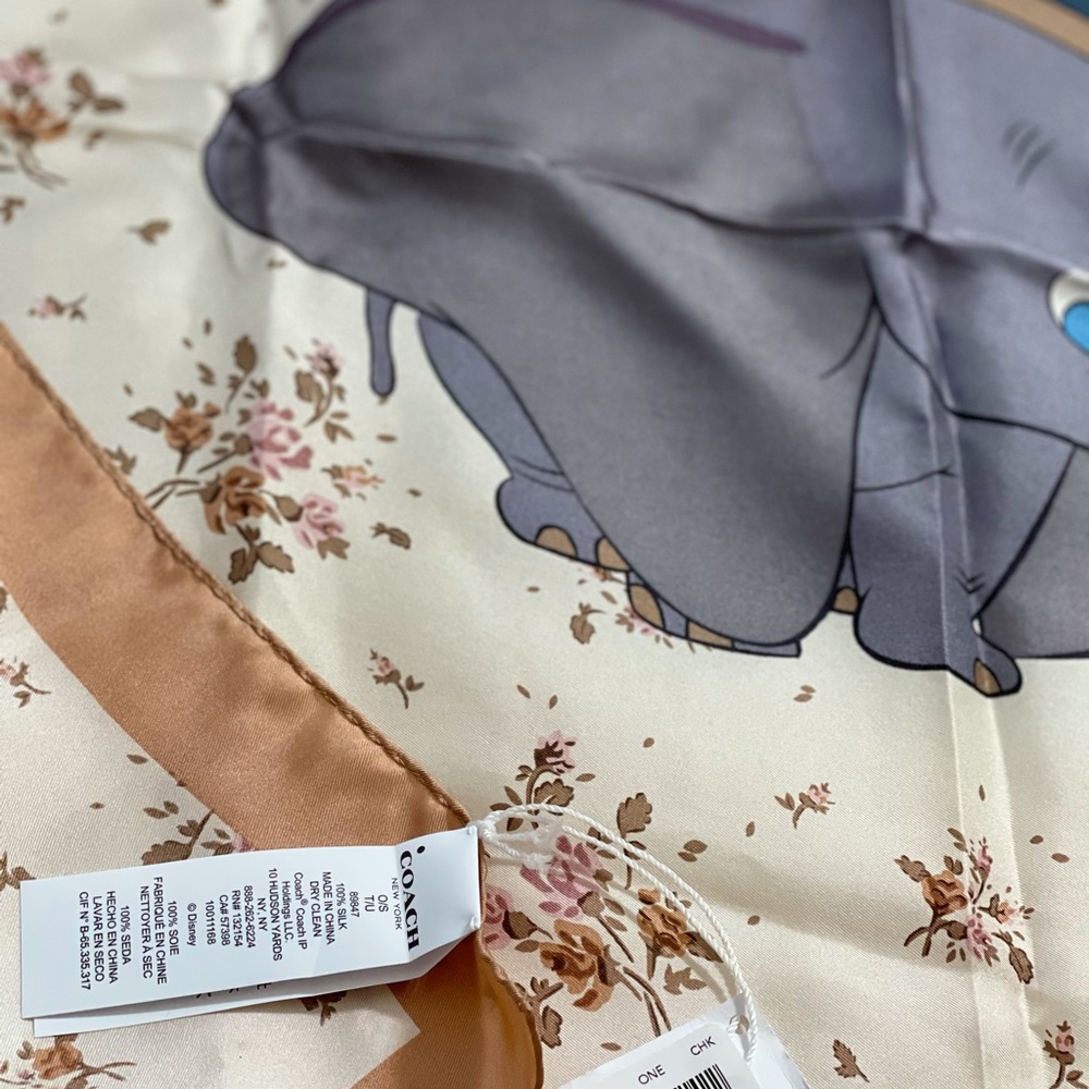 Coach Disney Dumbo Bouquet Scarf - Picture 2 of 2
